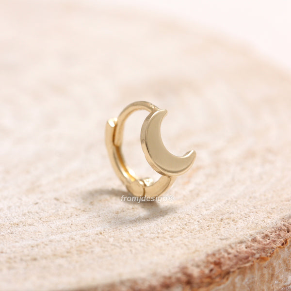 Star & Crescent Huggie Earrings