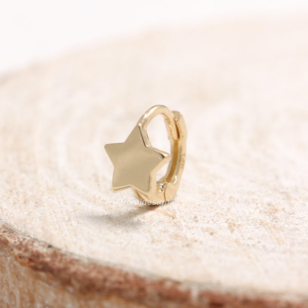 Star & Crescent Huggie Earrings