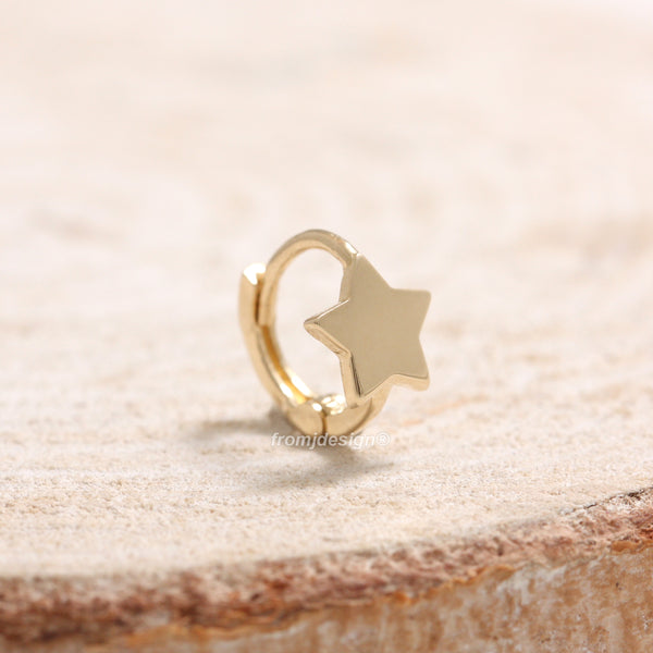 Star & Crescent Huggie Earrings