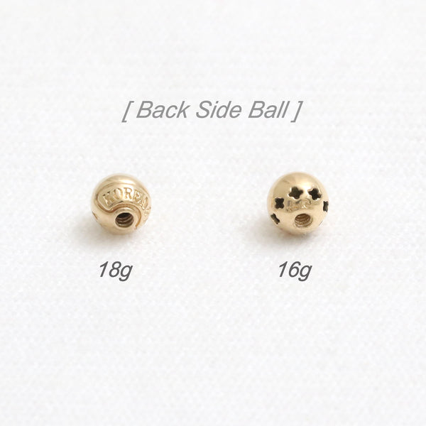 Ball & CZ Dangling Piercing